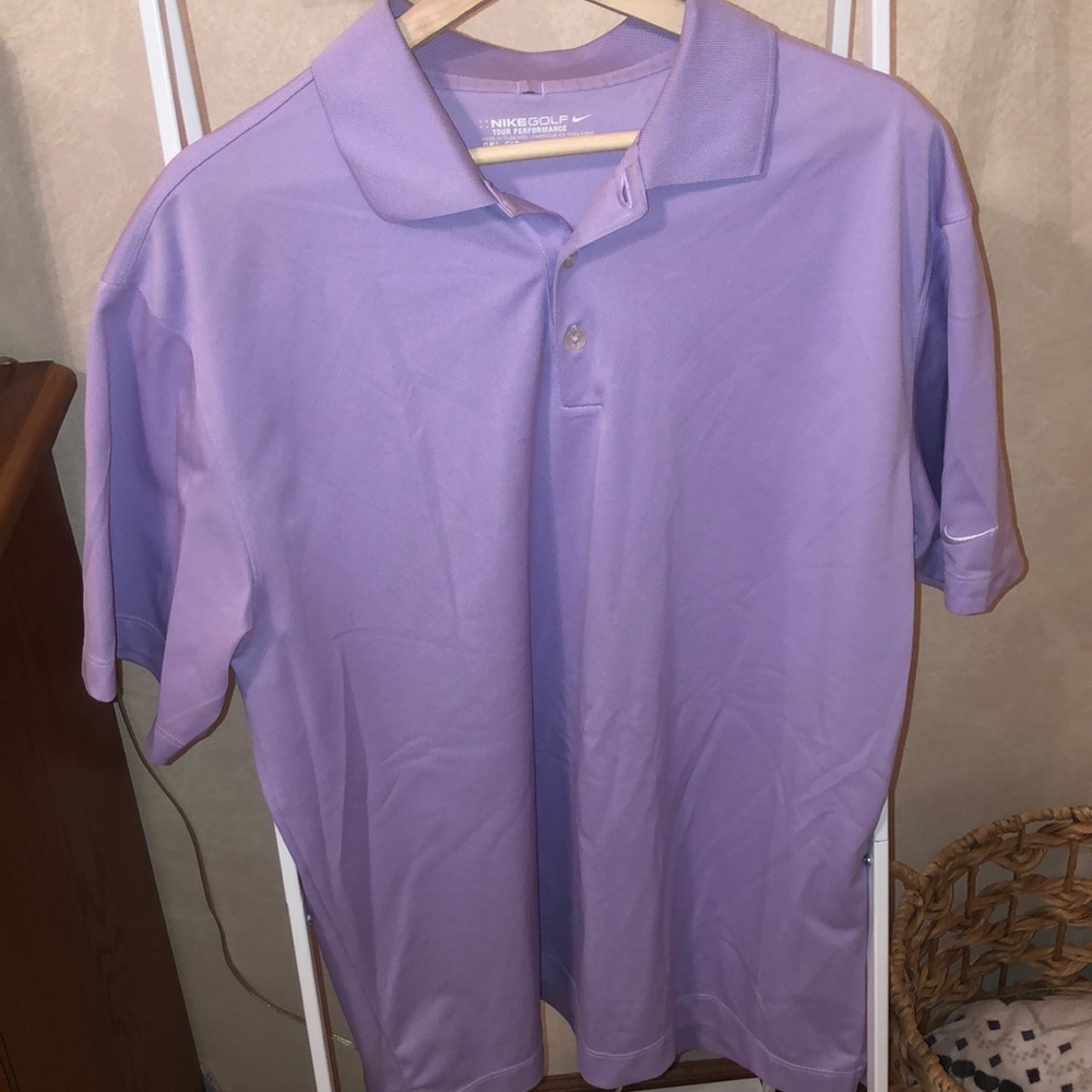 Nike Golf Polo Purple Men’s Large Cotton